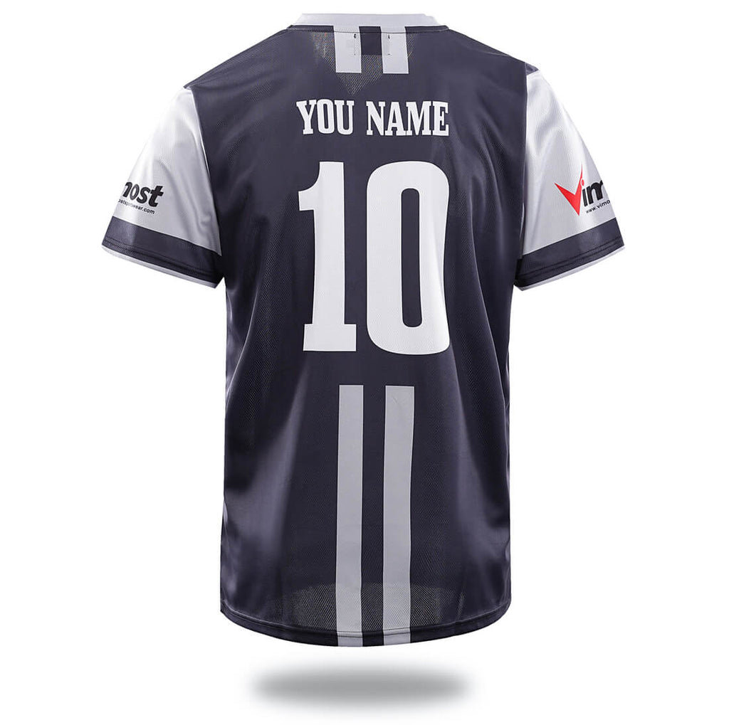 Sublimated Grey Design Soccer Jersey-1
