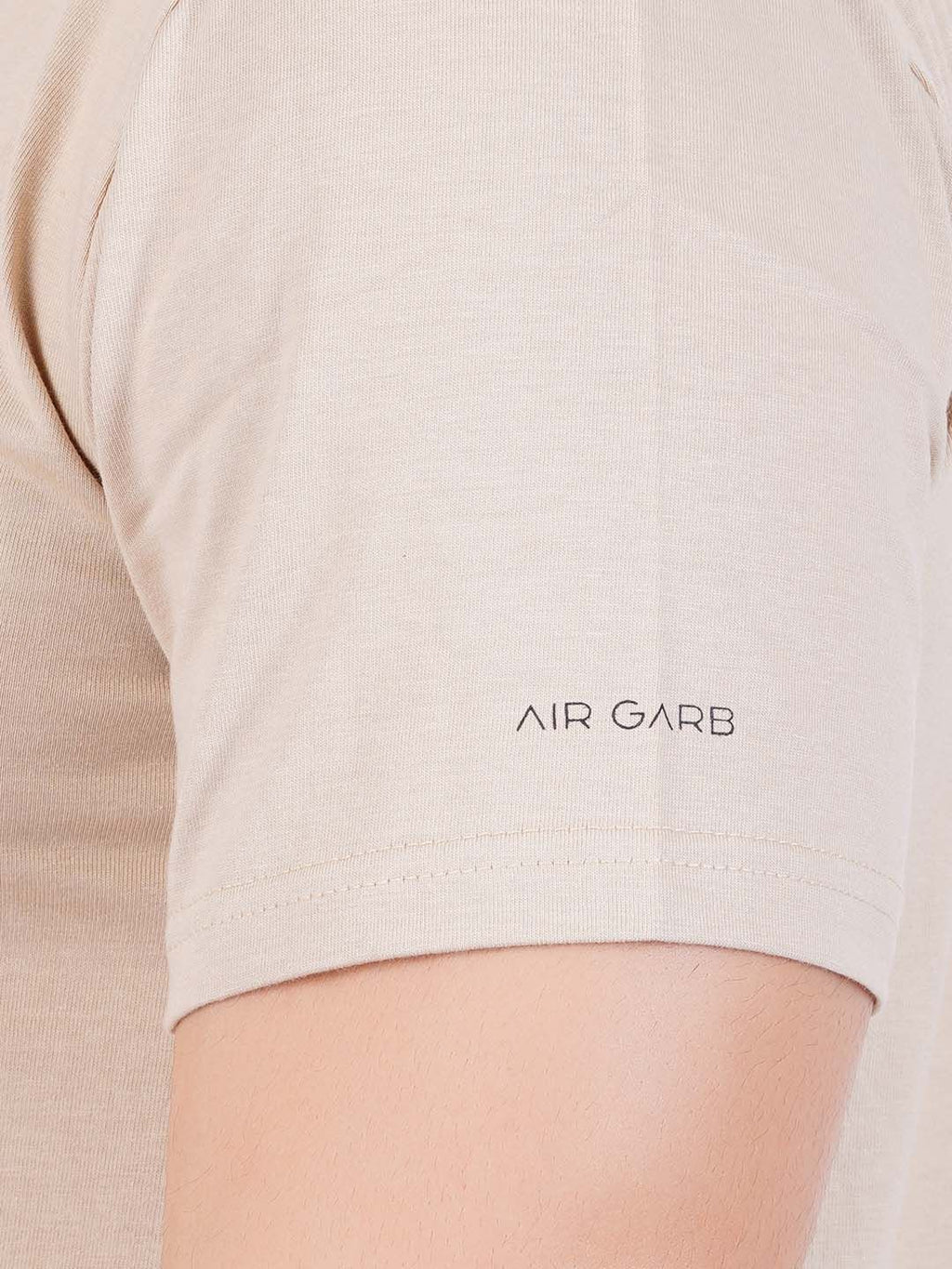 Pure Cotton T-Shirt for Men and Women - Beige-7