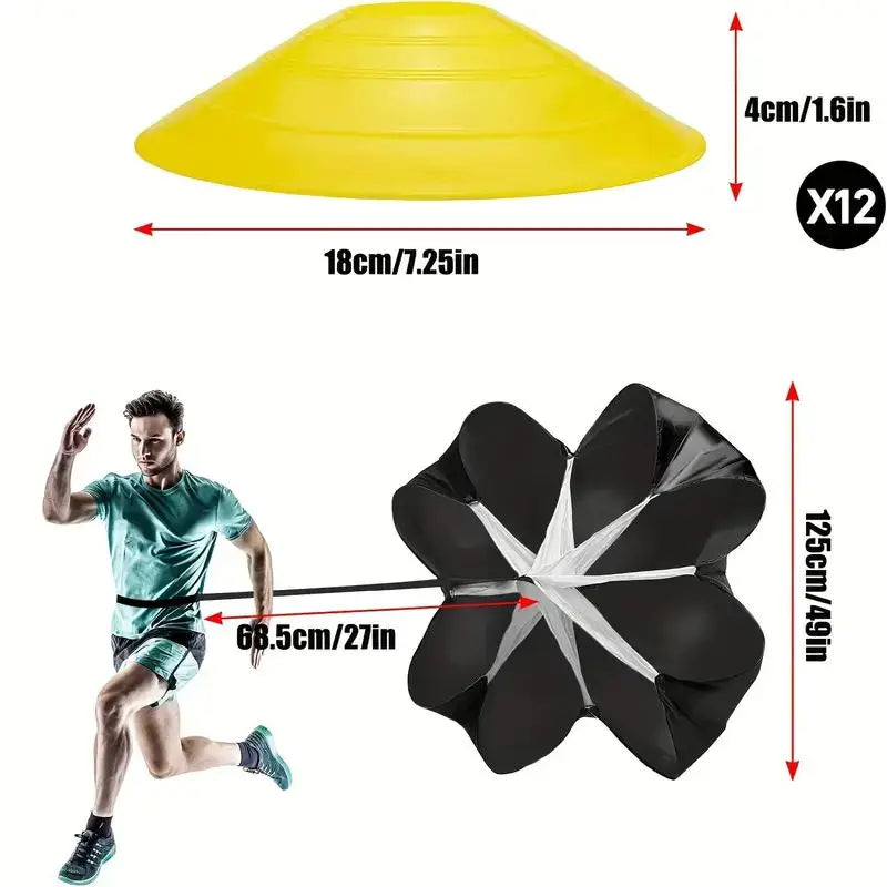 Professional Soccer Training Speed Parachute Set-3